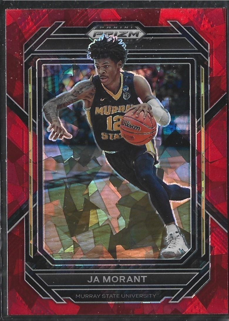 Ja Morant Prizm Draft Picks Red Cracked Ice