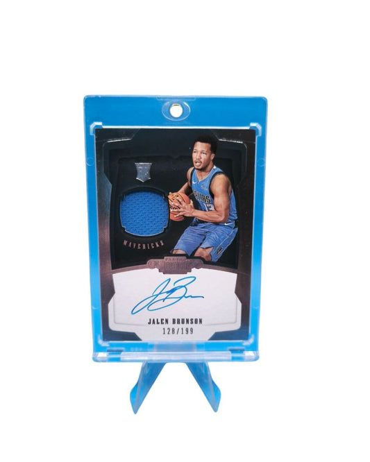 Jalen Brunson Dominion Rookie Auto with Game Used /199