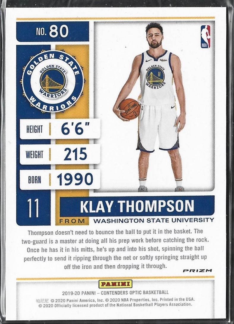 Klay Thompson Season Ticket