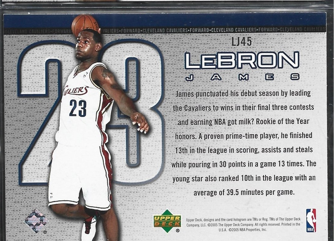 Lebron James Upper Deck Rookie of the Year