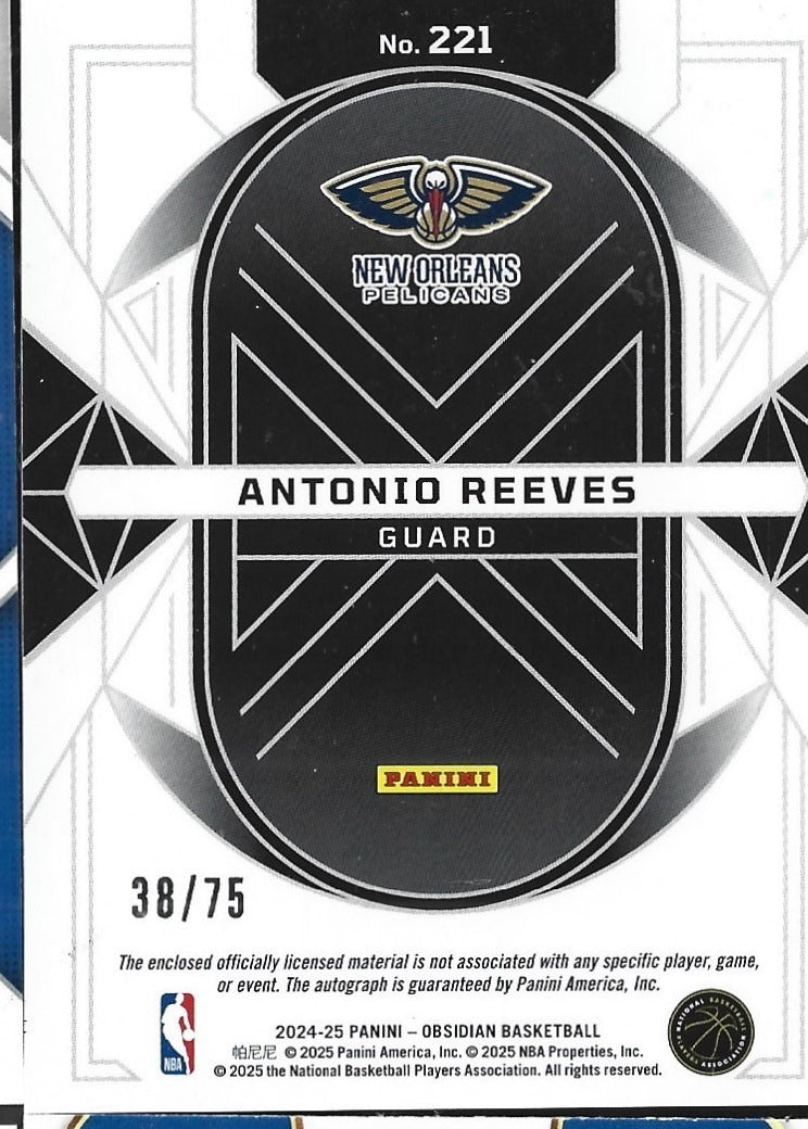 Antonio Reeves Obsidian Patch Auto /75