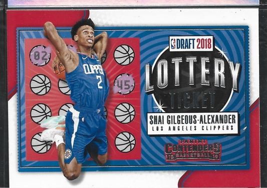 Shai Gilgeous-Alexander Lottery Ticket RC