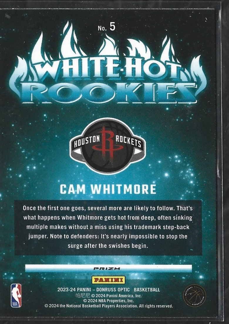 Cam Whitmore White-hot Rookies Purple