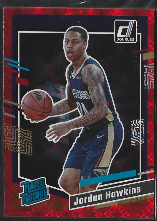 Jordan Hawkins Donruss Red Hyper