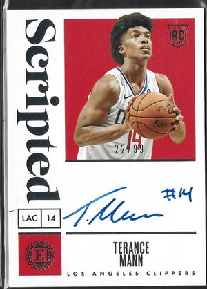 Terance Mann Encased Scripted Auto /99