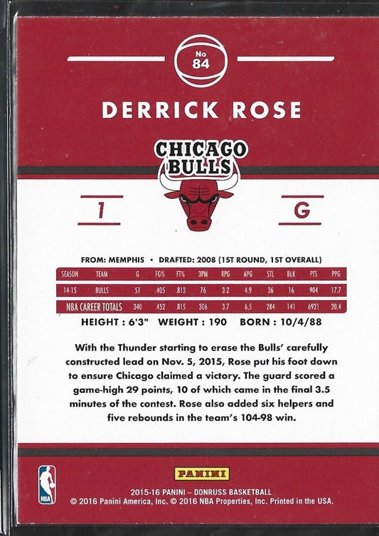 Derrick Rose Donruss