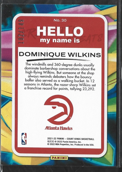 Dominique Wilkins Graffiti Greats Red /149