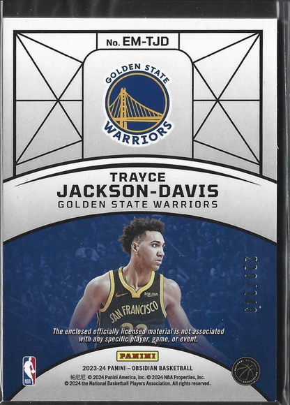 Trayce Jackson-Davis Obsidian Eclipse Jersey /249