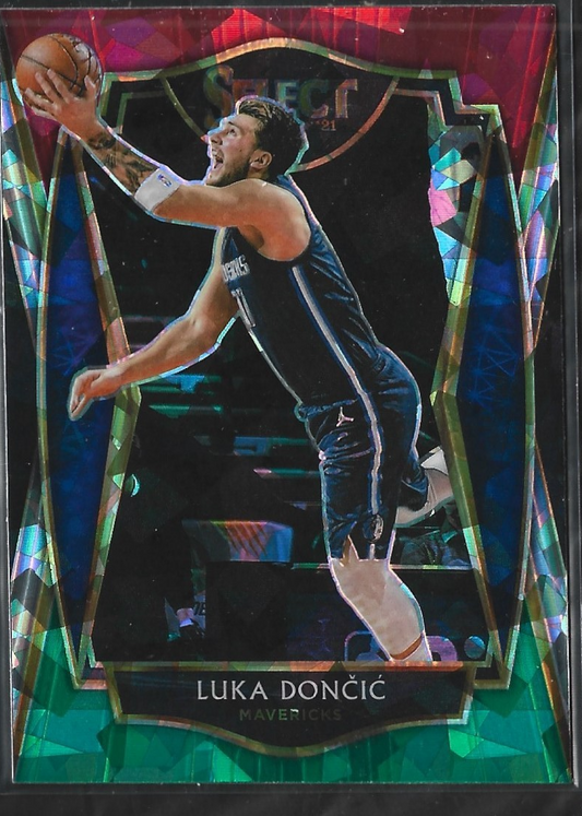Luka Doncic Select Premier Red Green Blue Ice