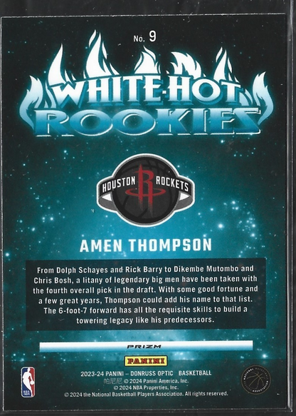 Amen Thompson White-hot Rookies Silver