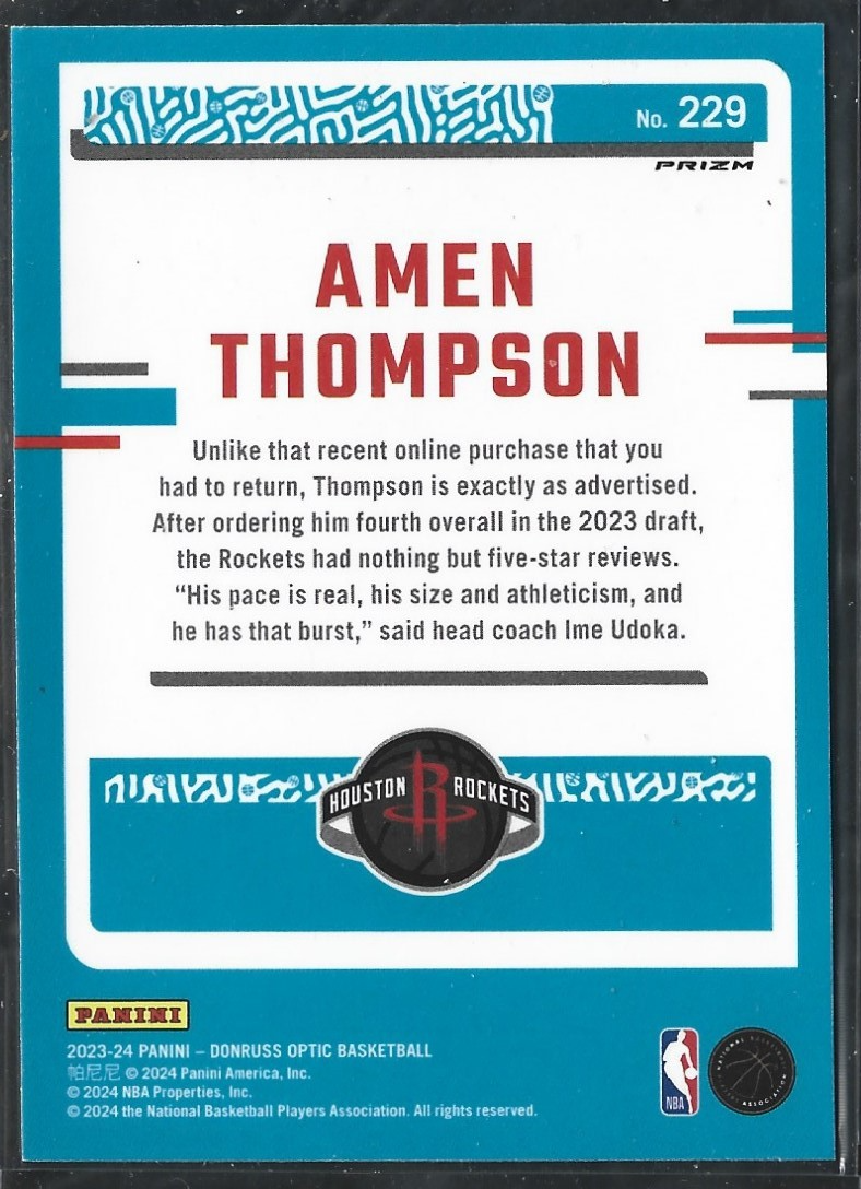 Amen Thompson Optic Choice