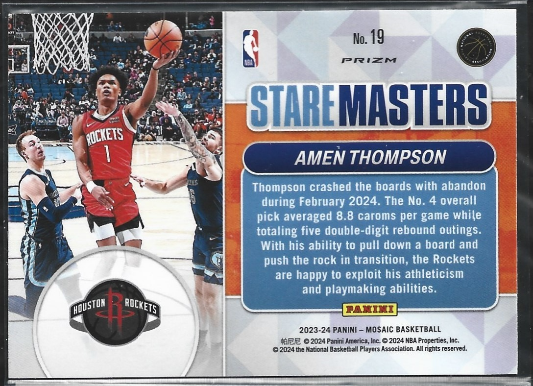 Amen Thompson Stare Masters Mosaic