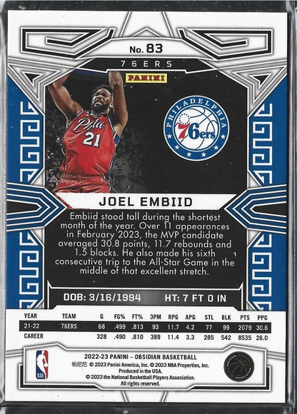 Joel Embiid Obsidian