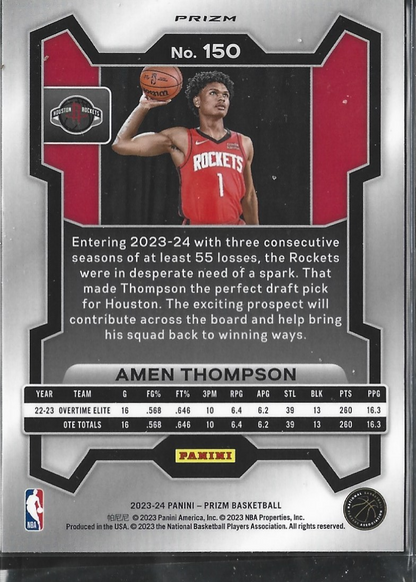 Amen Thompson Prizm Pink Cracked Ice