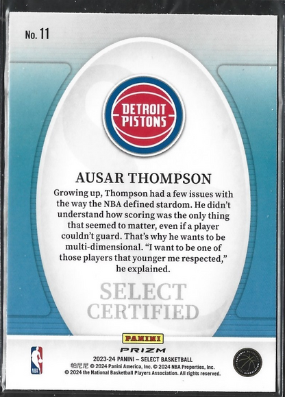 Ausar Thompson Select Certified Silver