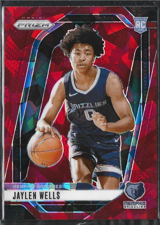 Jaylen Wells Prizm Red Cracked Ice
