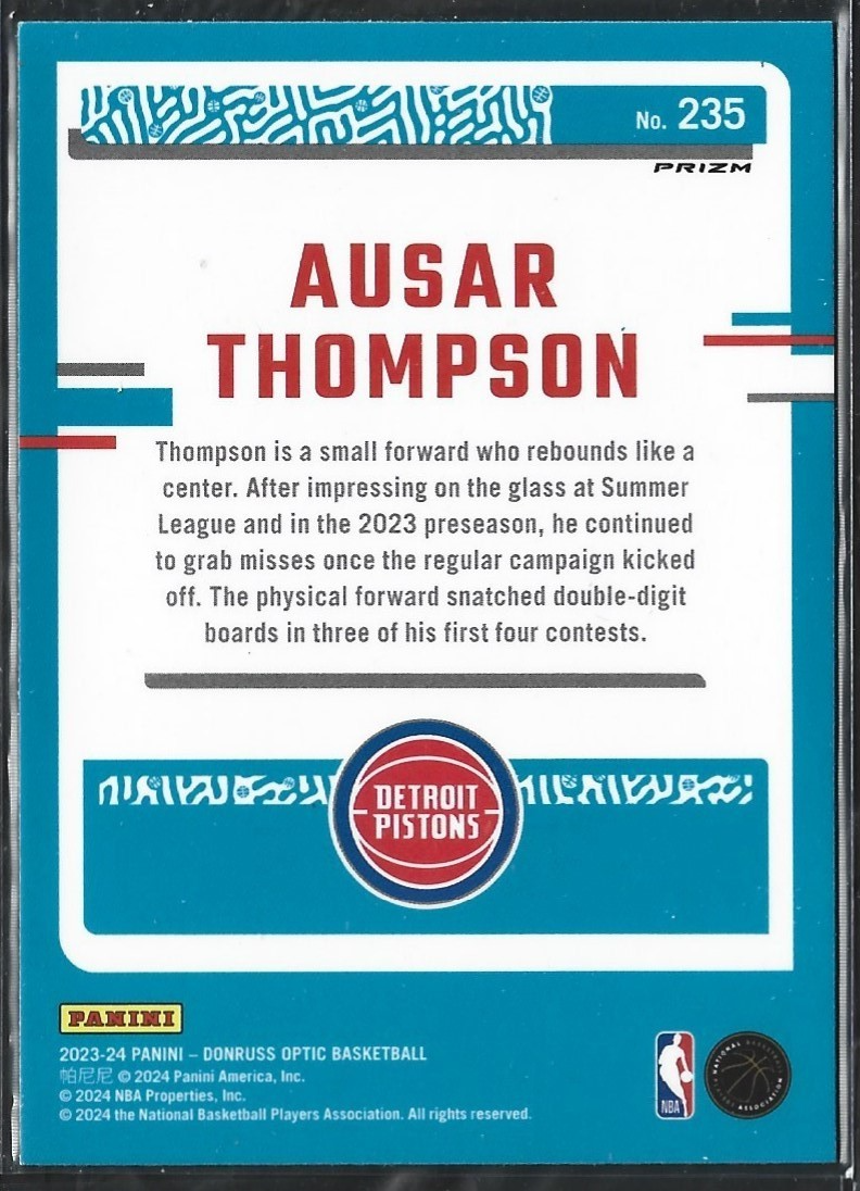 Ausar Thompson Optic Blue Velocity