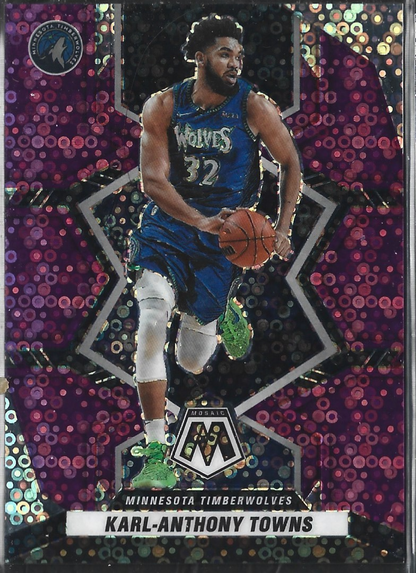 Karl-Anthony Towns Mosaic Purple Fastbreak Disco /50