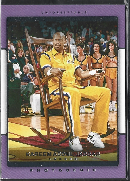 Kareem Abdul-Jabbar Photogenic Unforgettable SP