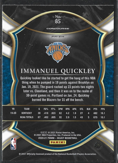 Immanuel Quickley Concourse Shimmer