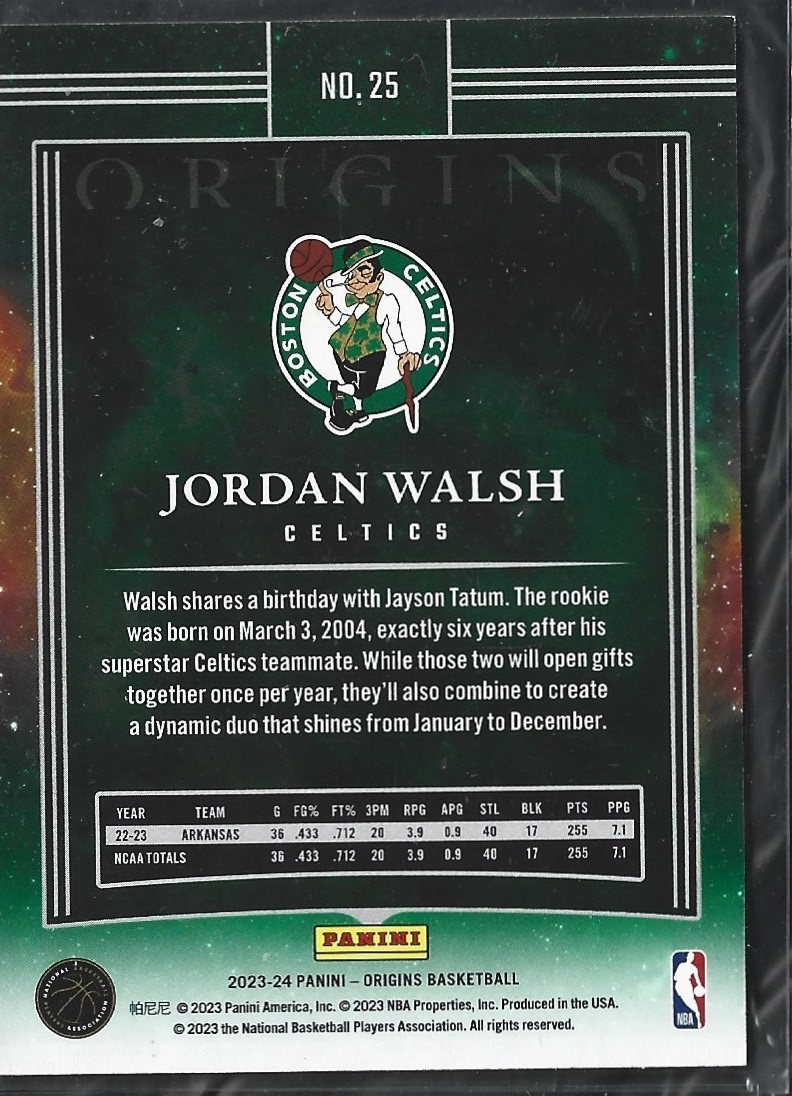 Jordan Walsh Origins