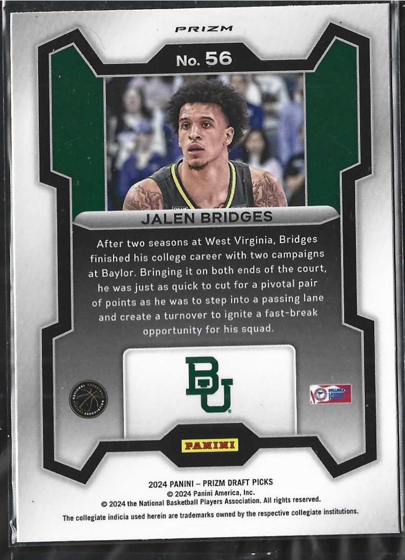 Jalen Bridges Prizm Snake Skin
