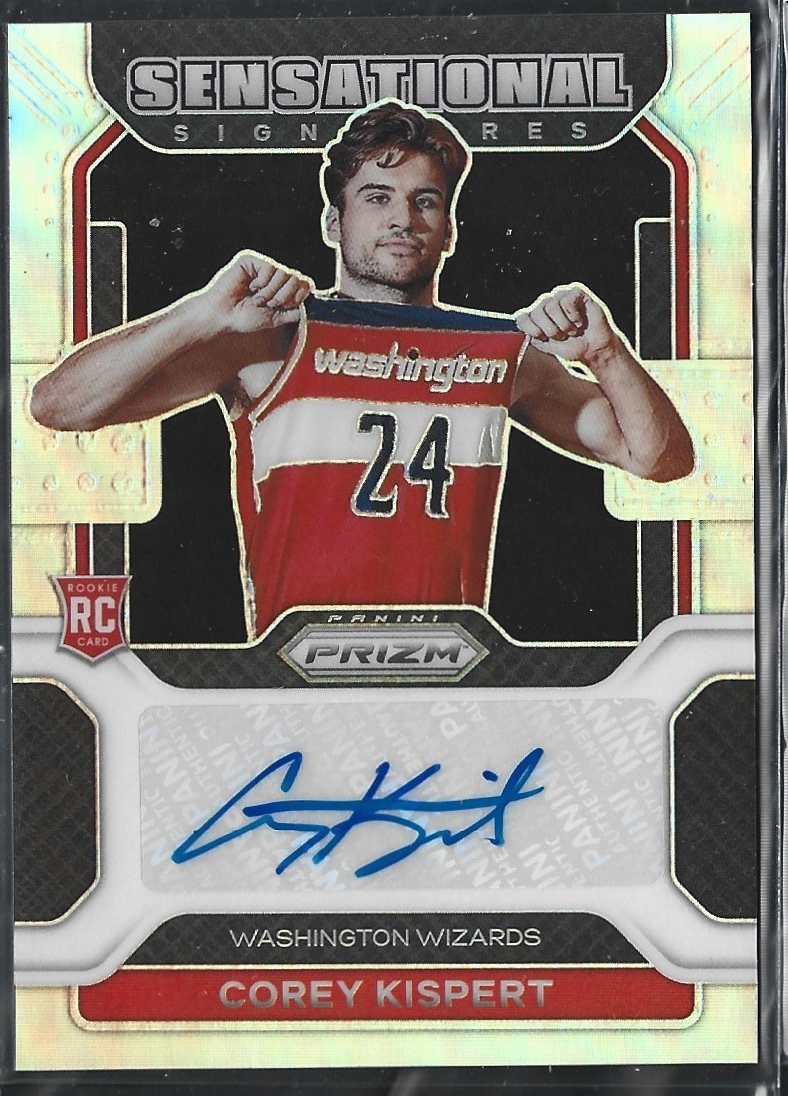 Corey Kispert Sensational Signatures Silver RC Auto