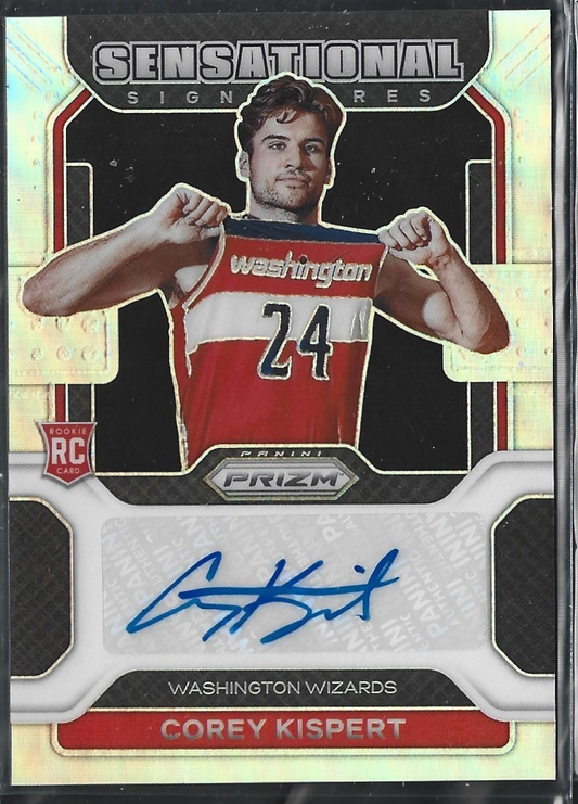 Corey Kispert Sensational Signatures Silver RC Auto