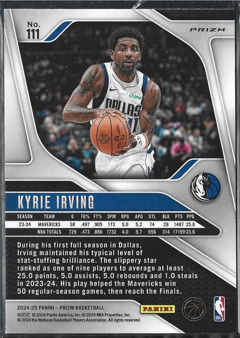 Kyrie Irving Prizm Blue Yellow Green Choice