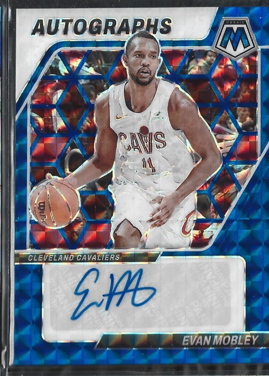Evan Mobley Mosaic Autographs Blue /49