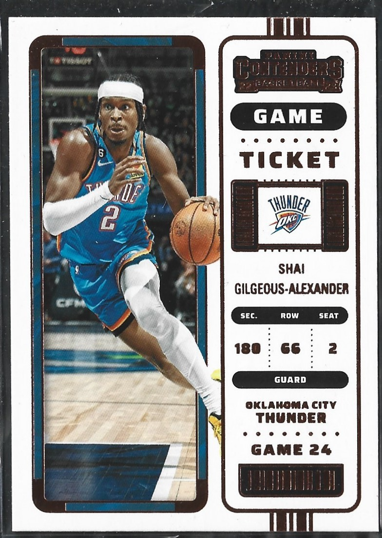 Shai Gilgeous-Alexander Game Ticket Bronze