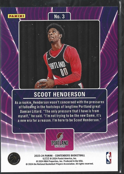 Scoot Henderson Lottery Ticket