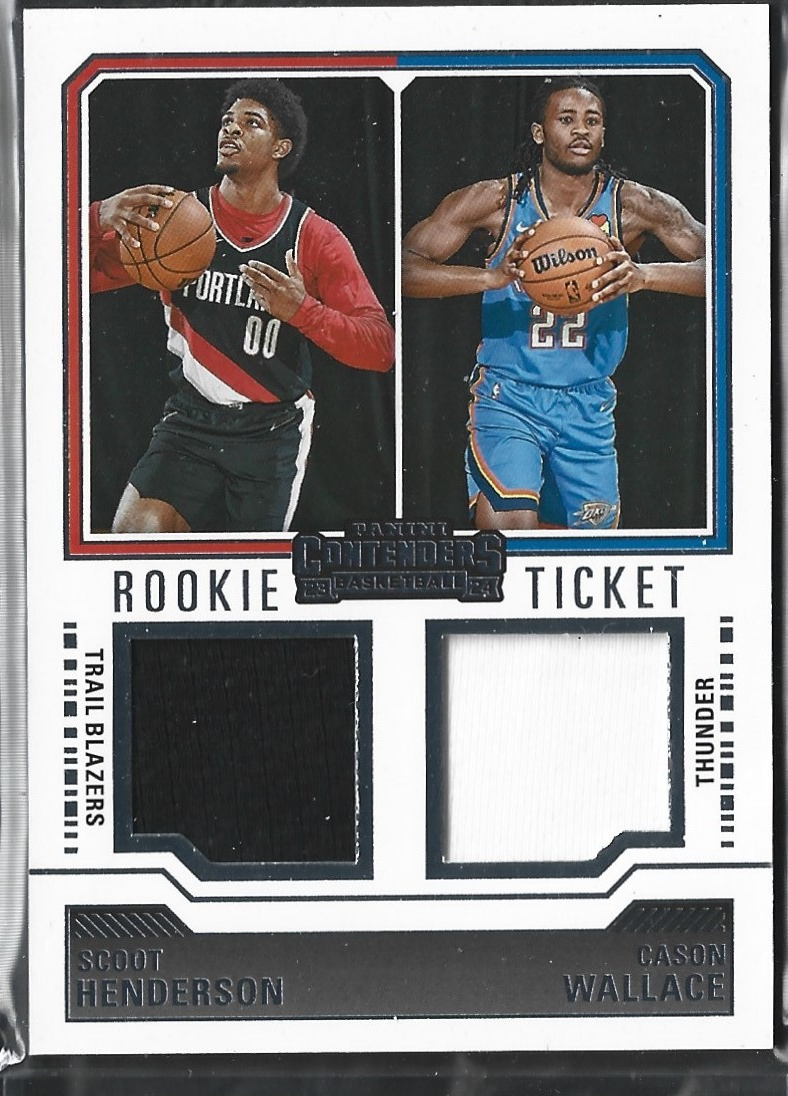 Scoot Henderson & Cason Wallace Rookie Ticket Jersey