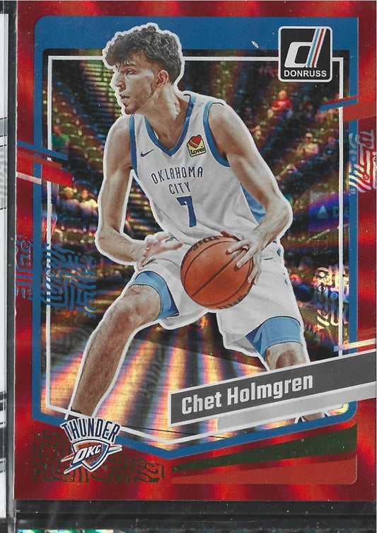 Chet Holmgren Donruss Red Laser /99