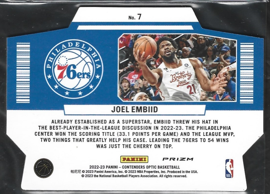 Joel Embiid Superstar Diecut