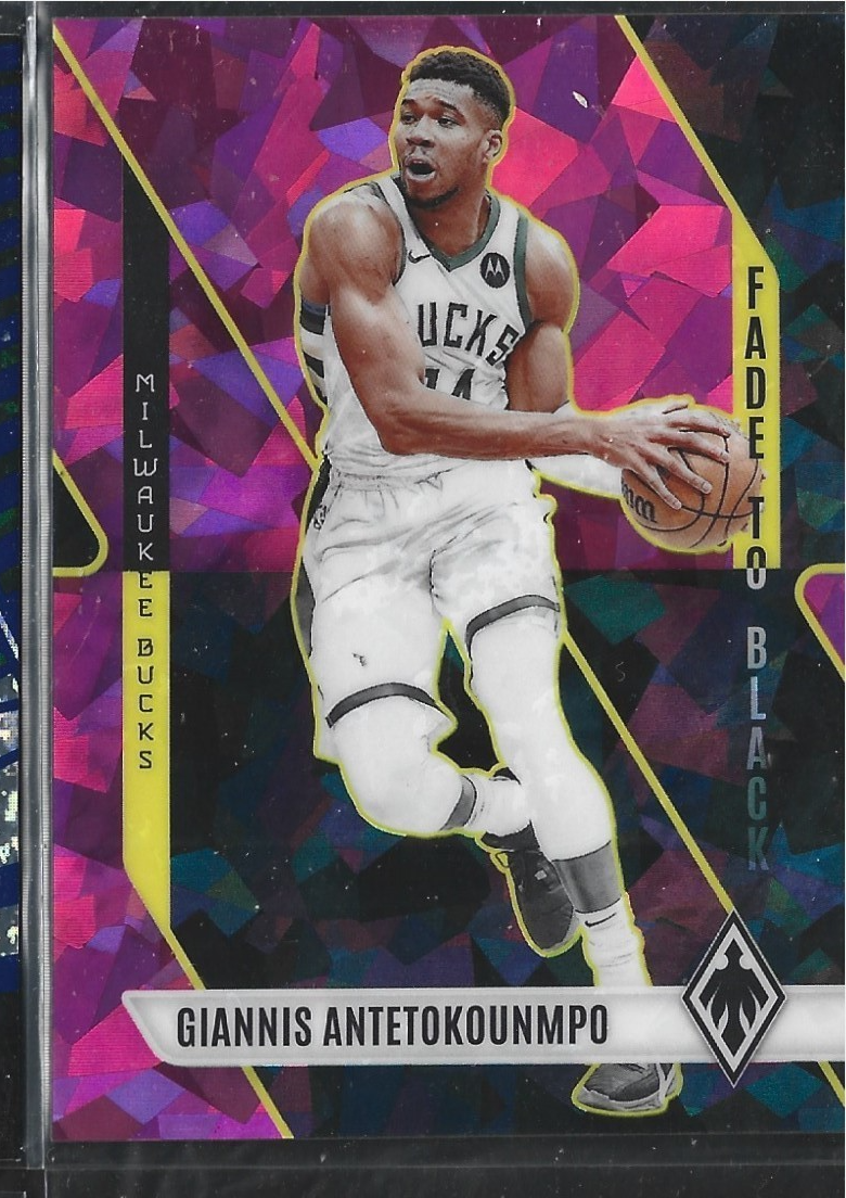 Giannis Antetokounmpo Fade to Black Pink Cracked Ice /25