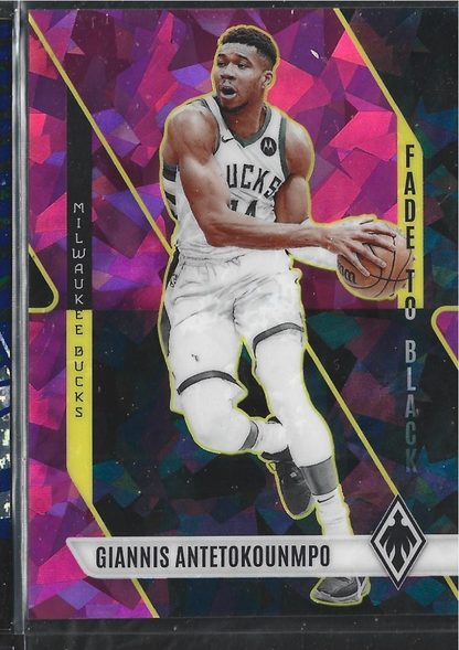 Giannis Antetokounmpo Fade to Black Pink Cracked Ice /25