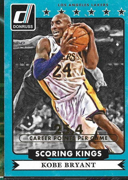 Kobe Bryant Donruss Scoring Kings /254