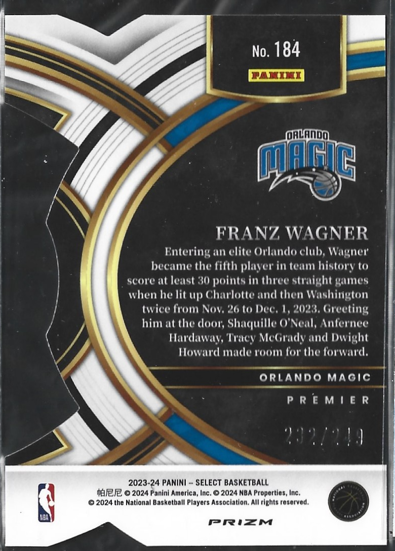 Franz Wagner Premier Diecut /249