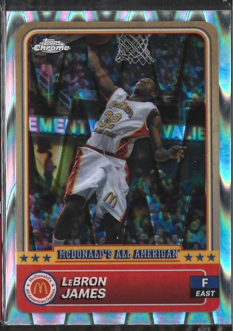 Lebron James Topps Chrome Raywave Refractor