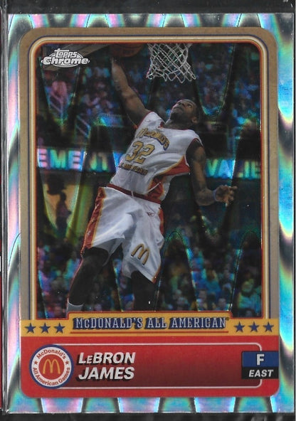 Lebron James Topps Chrome Raywave Refractor