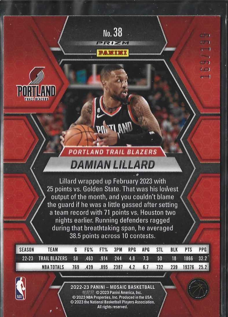 Damian Lillard Mosaic Blue /199