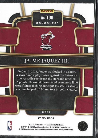 Jaime Jaquez Jr. Concourse Silver