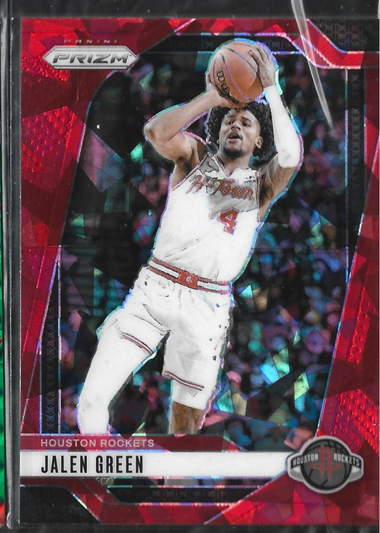 Jalen Green Prizm Red Cracked Ice