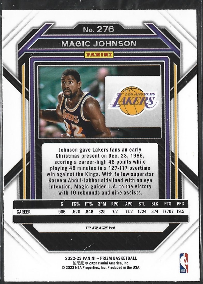 Magic Johnson Prizm Pink Cracked Ice