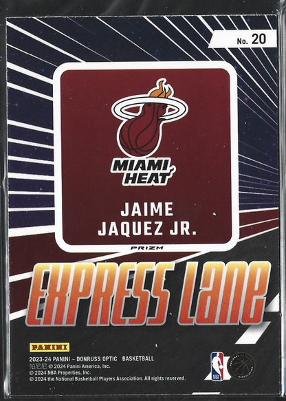 Jaime Jaquez Jr. Express Lane Purple