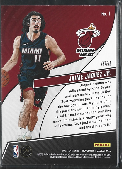 Jaime Jaquez Jr. Rookie Revolution Levels