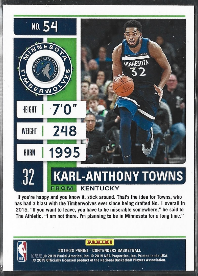 Karl-Anthony Towns Semifinal Ticket /149