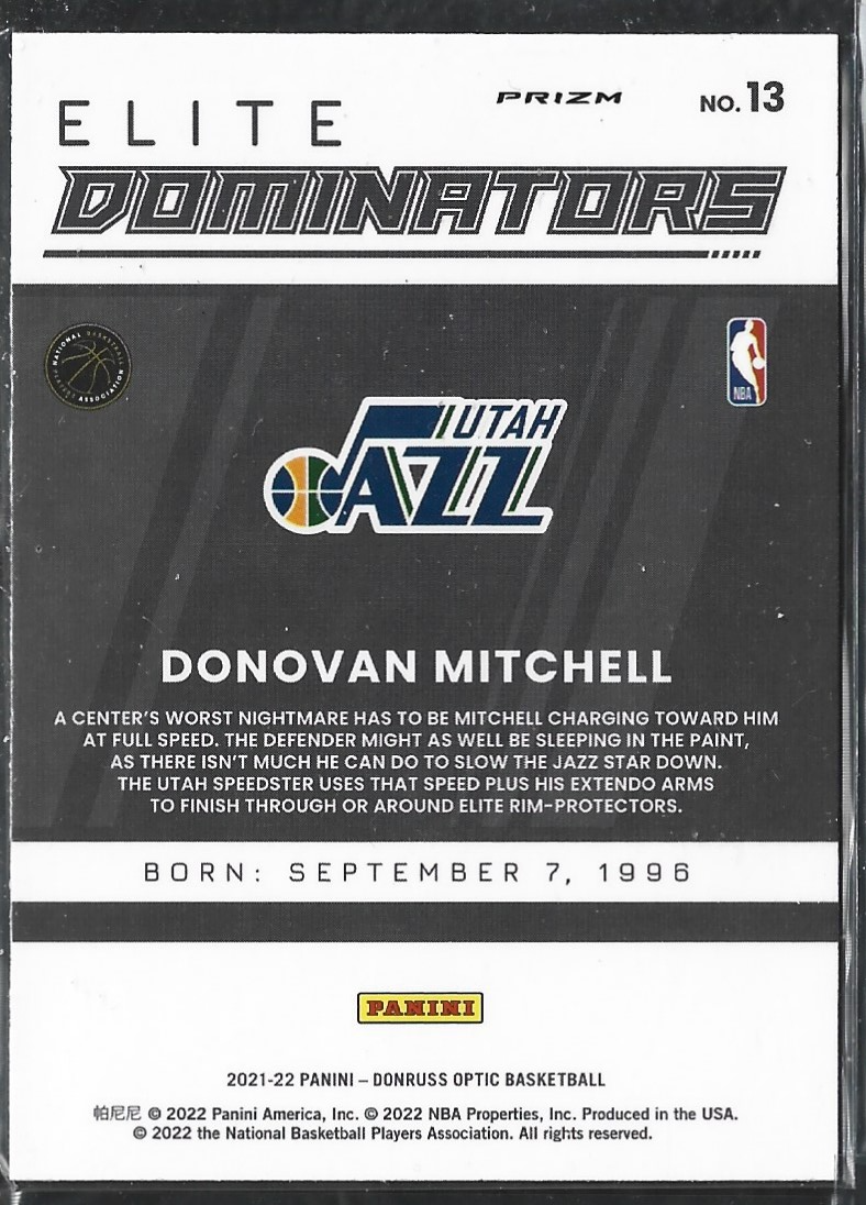 Donovan Mitchell Elite Dominators Fastbreak Disco