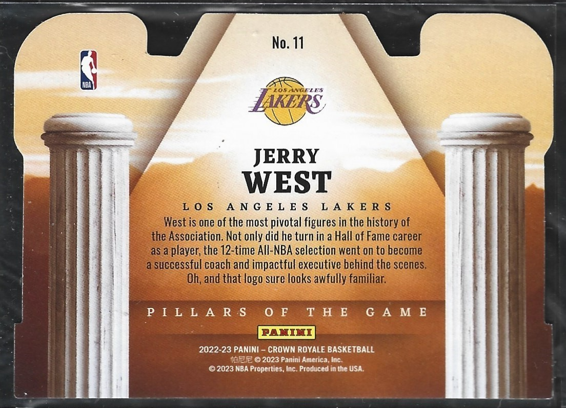 Jerry West Pillars of the Game /49